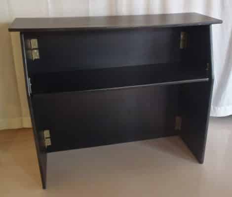 Portable Bar, 4' Black Formica