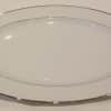Plate, White/Silver 15" Platter