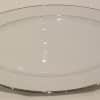 Plate, White/Silver 17" Platter