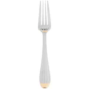 gold trimmed dinner fork
