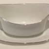 Gravy Boat, White/Silver