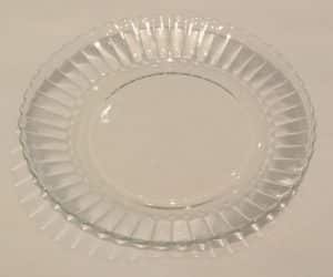 Plate, Fluted Glass Dessert