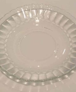 fluted glass coffee saucer