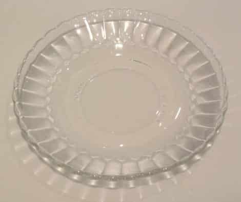 Coffee Saucer, Fluted Glass