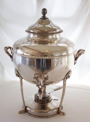 100 cup silver coffee urn
