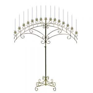 brass arch candelabra