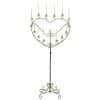 brass heart candelabra
