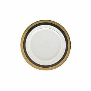 Plate, Black/Gold Bread & Butter