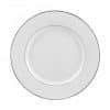 Plate, White/Silver Dinner