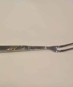 gold trimmed chafing dish fork