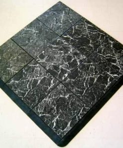 black and white marble dance floor