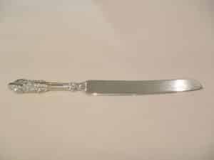 silver cake knife
