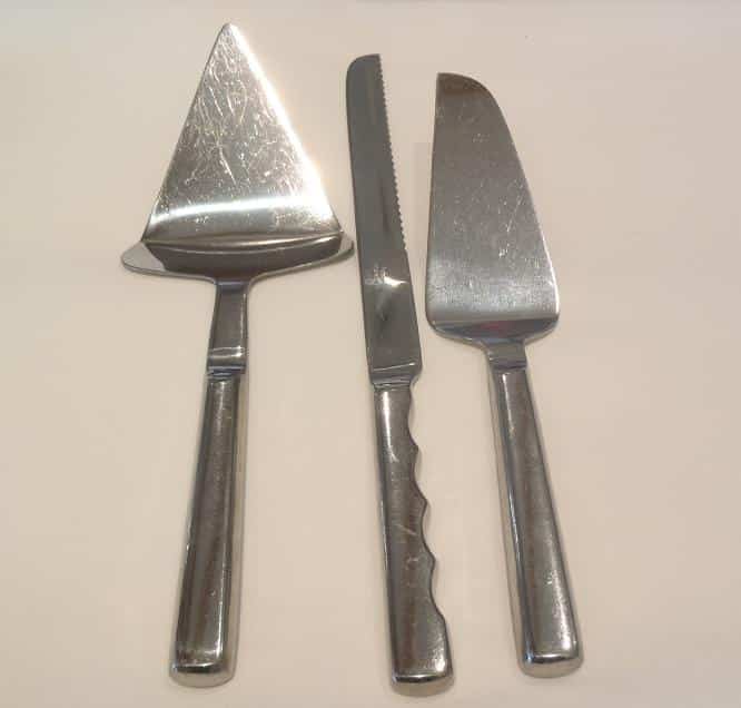 stainless cake pie flatware