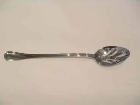 stainless slotted chafing dish spoon