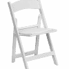 white wedding chair