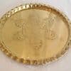 brass 18" round tray