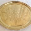 brass 22" round tray