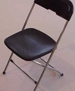 folding black chair