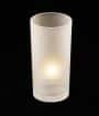 frosted glass candle holder
