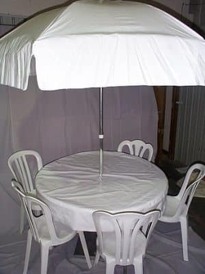 round umbrella tablecloth