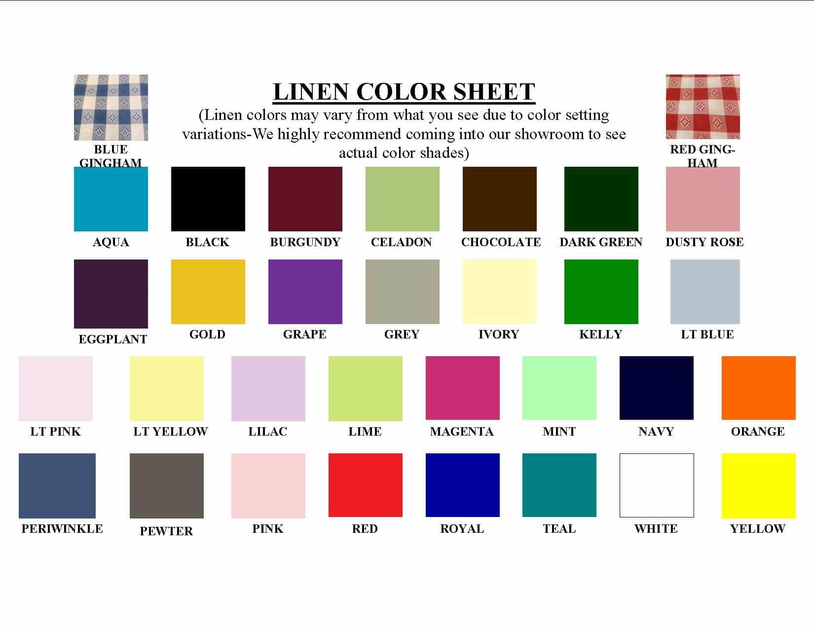 Rent banquet linens for your next party or event at All Seasons Rent All