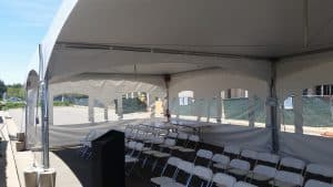 Alternative view of Canopy, Marquee Tent Rain Gutter