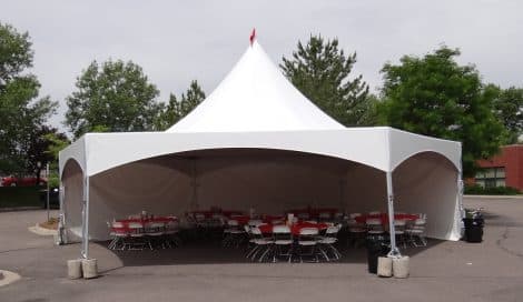 Canopy, Marquee Tent 40' Hexagon White - Image 5