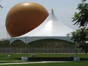 Alternative view of Canopy, Marquee Tent 40' Hexagon White