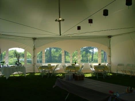 Canopy, Marquee Tent 40' Hexagon White - Image 3