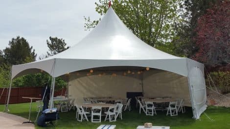 Canopy, Marquee Tent 40' Hexagon White - Image 6
