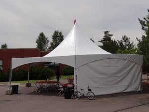 Alternative view of Canopy, Marquee Tent Sidewall 20' White