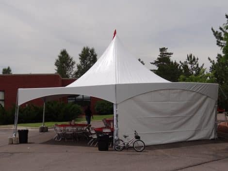 Canopy, Marquee Tent Sidewall 20' White - Image 2
