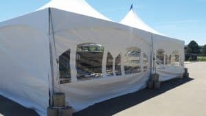 Alternative view of Canopy, Marquee Tent Sidewall 20' with Windows