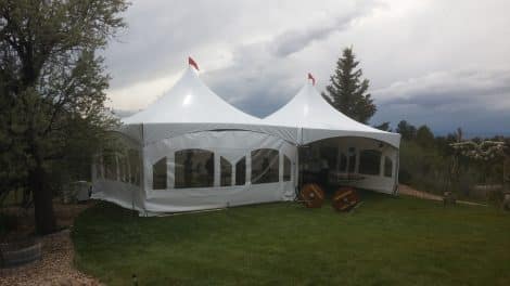 Canopy, Marquee Tent Sidewall 20' with Windows - Image 5