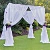 Sheer Drape Wedding Arch