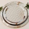 silver round tray