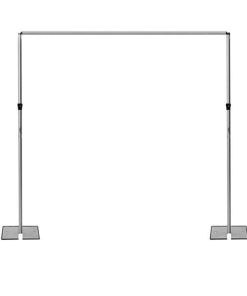 14' tall pipe and drape